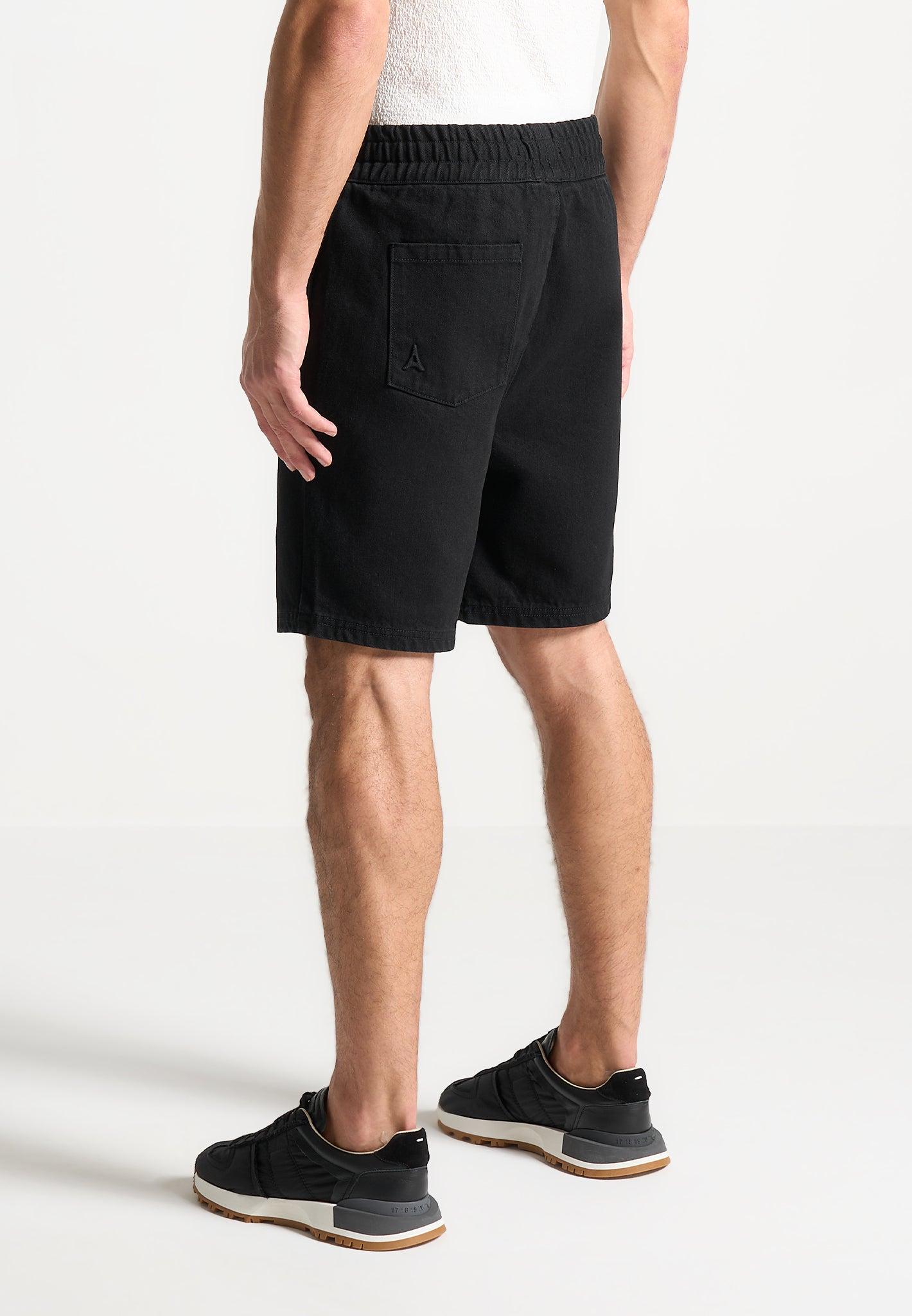 Denim Shorts - Black Male Product Image