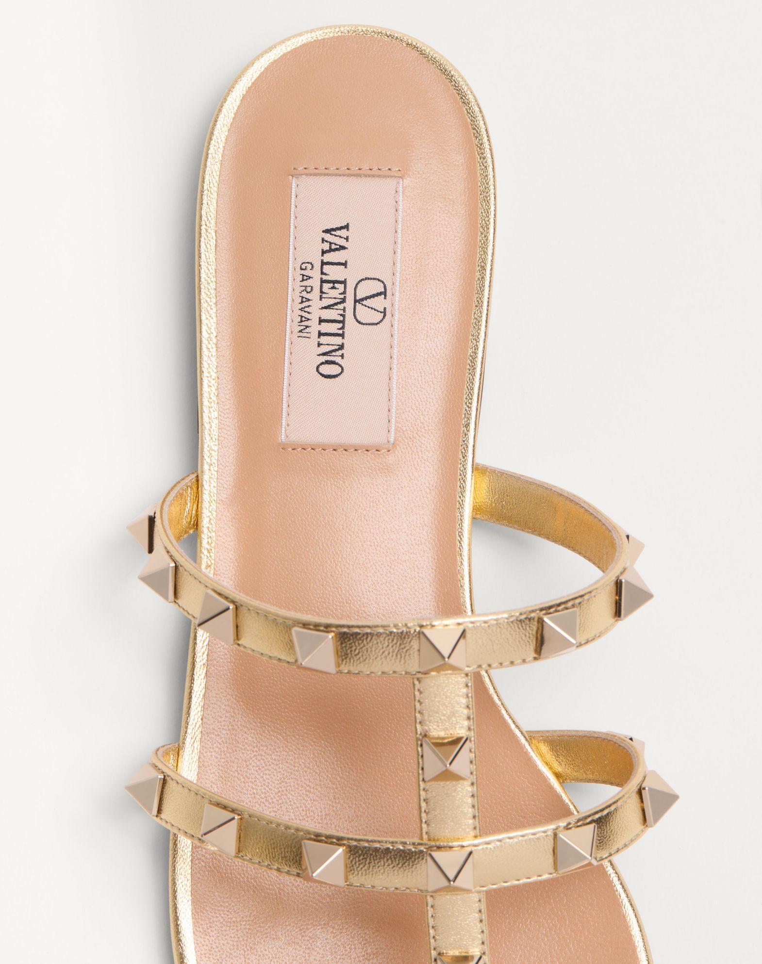Rockstud Laminated Nappa Slide Sandal Product Image