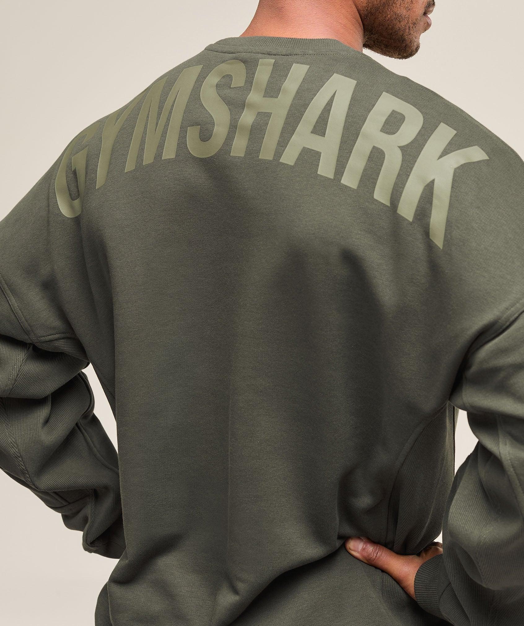 Gymshark Power Crew - Strength Green Male Product Image