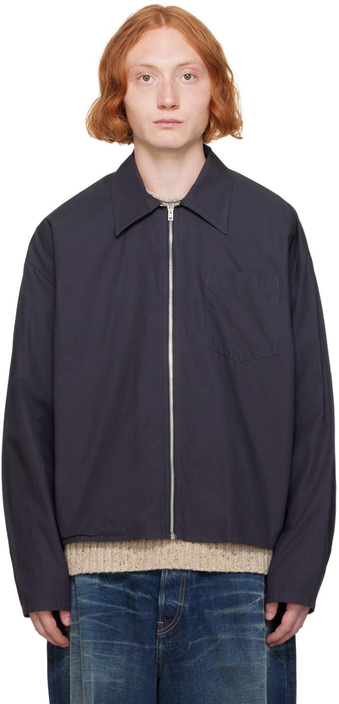 ACNE STUDIOS Full Zip Shirt In Black Product Image