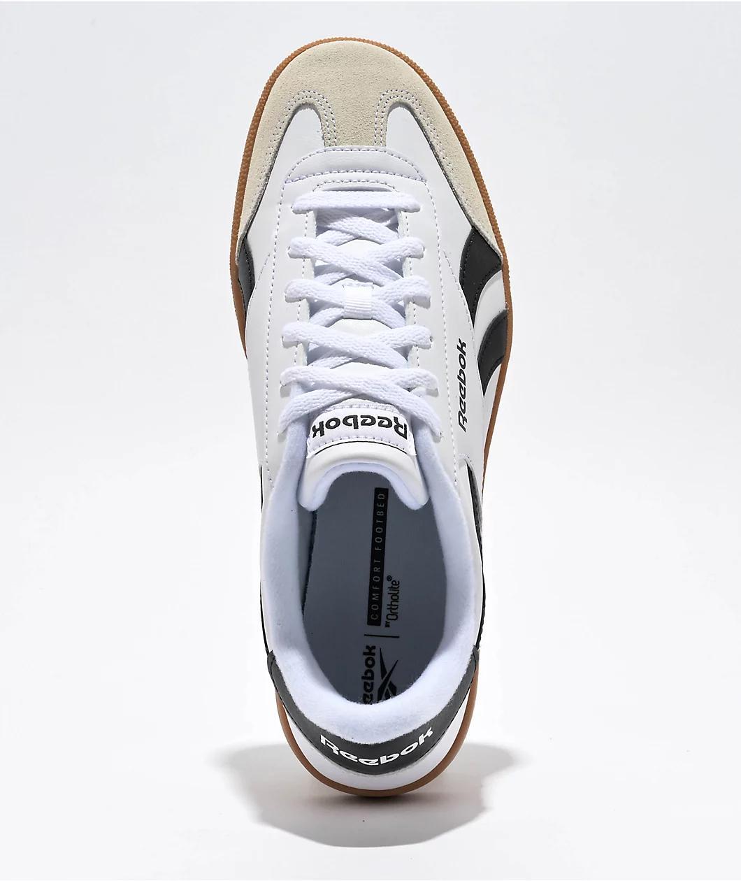 Reebok Smash Edge White, Black & Gum Shoes Product Image