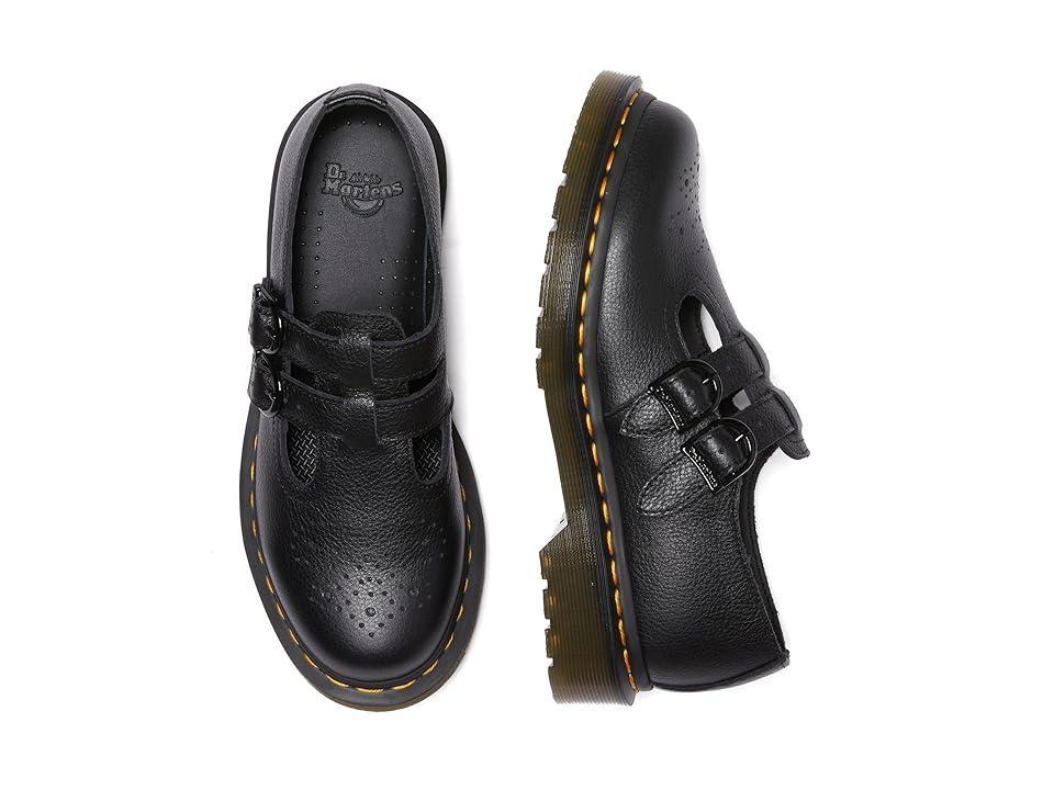 DR. MARTENS' 8065 Virginia Leather Mary Jane Shoes In Black Virginia Product Image