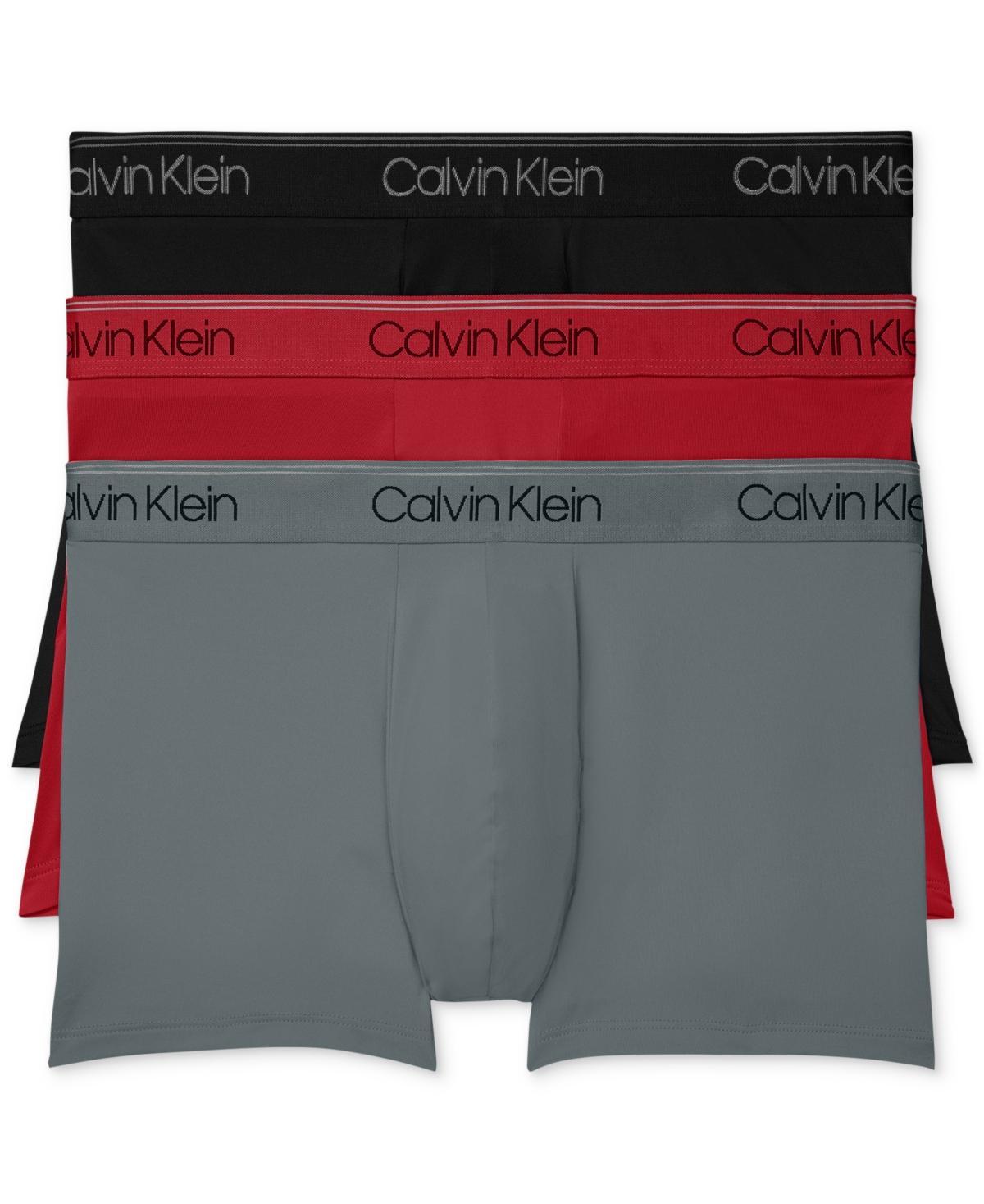 Calvin Klein Mens Micro Stretch 3-Pack Low Rise Trunk - Multi - S Product Image