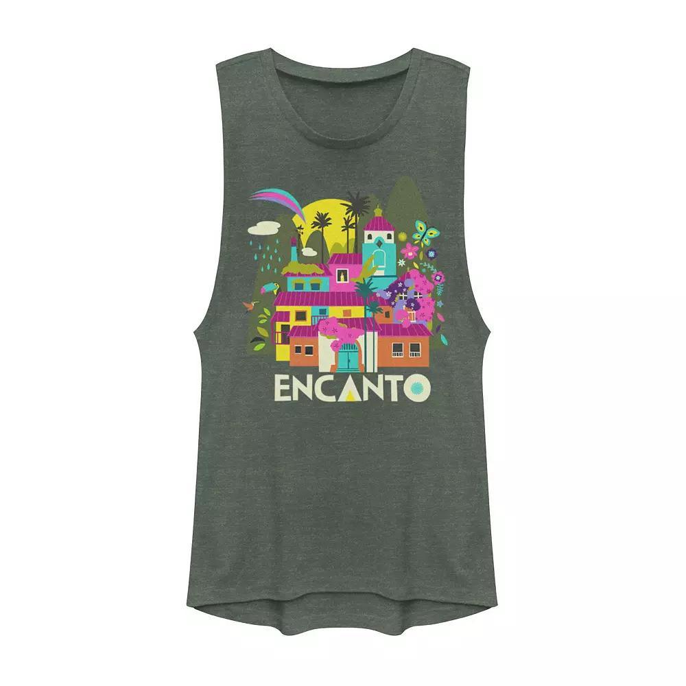 Disney's Encanto Gold Color Pop Muscle Tank Top, Girl's, Size: XXL, Pine Grey Product Image