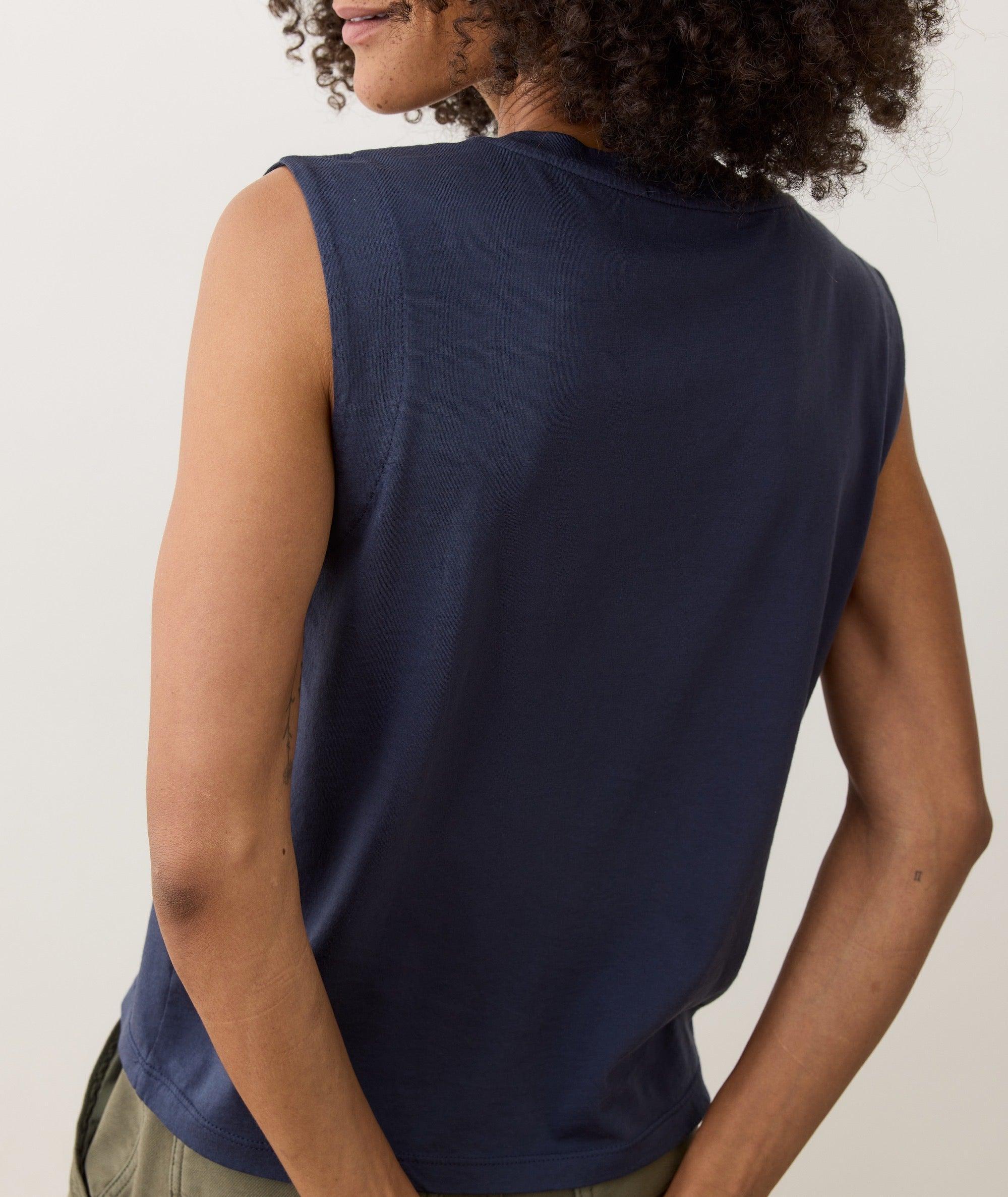 Pima Tissue V-Neck Tank Product Image