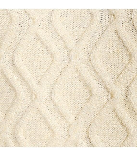 A Loves A Long Puff Sleeve Round Neck Mixed Media Sweater Product Image