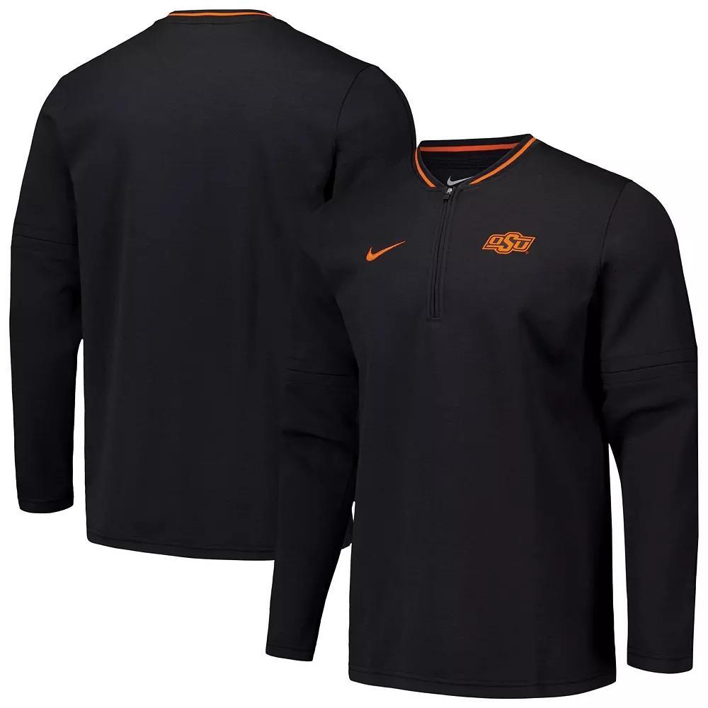 Men's Nike Black Oklahoma State Cowboys Coaches Quarter-Zip Jacket,  Product Image