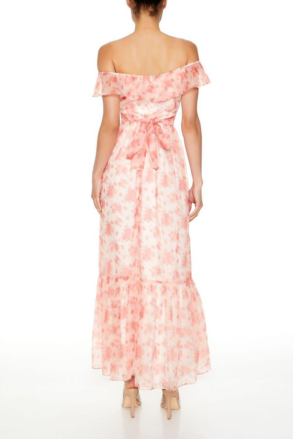 Rose Off-the-Shoulder Maxi Dress | Forever 21 Product Image