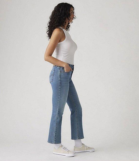 Levi's® 725 High Rise Mid Wash Kick Bootcut Ankle Jeans Product Image