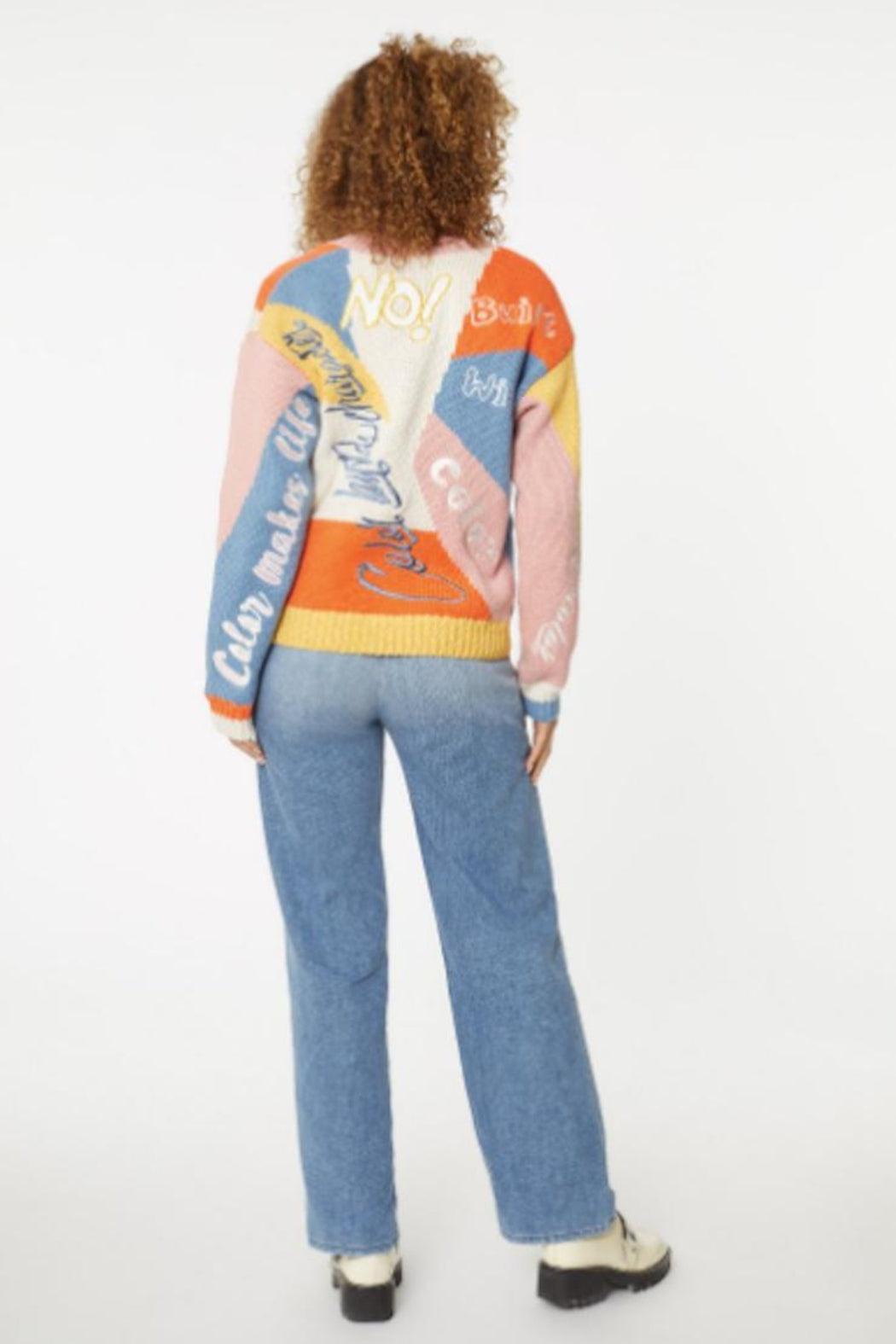 No! Sweater Color Blocking Product Image