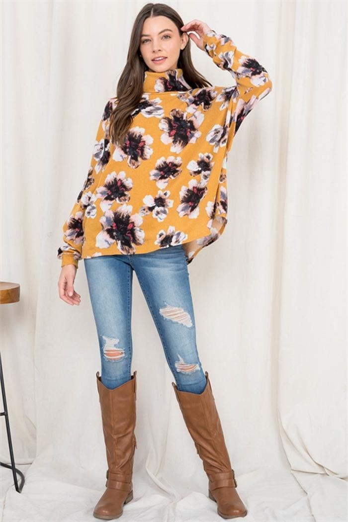 Mustard With Flower Top Product Image