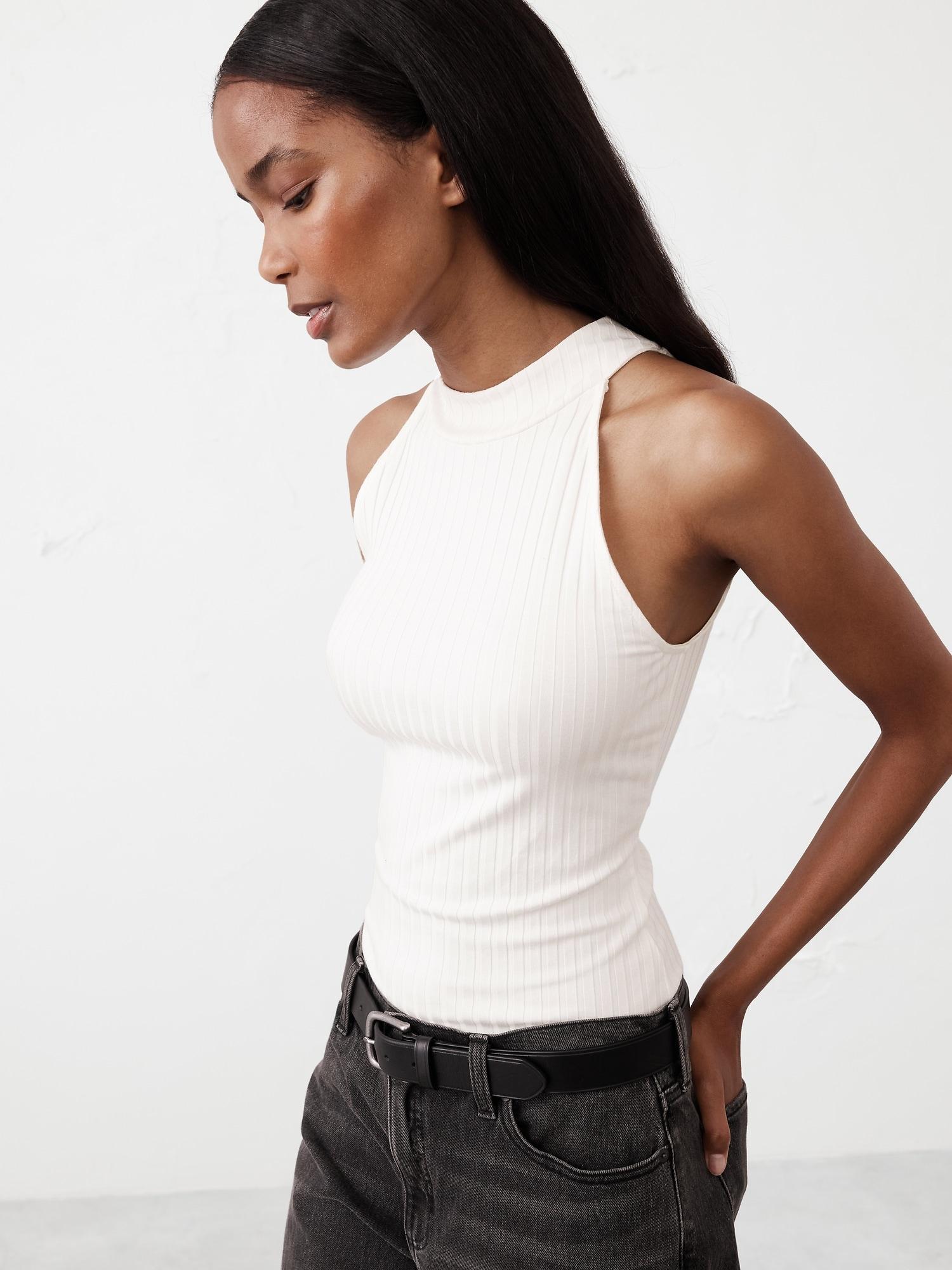 Wide Ribbed Halter Top Product Image