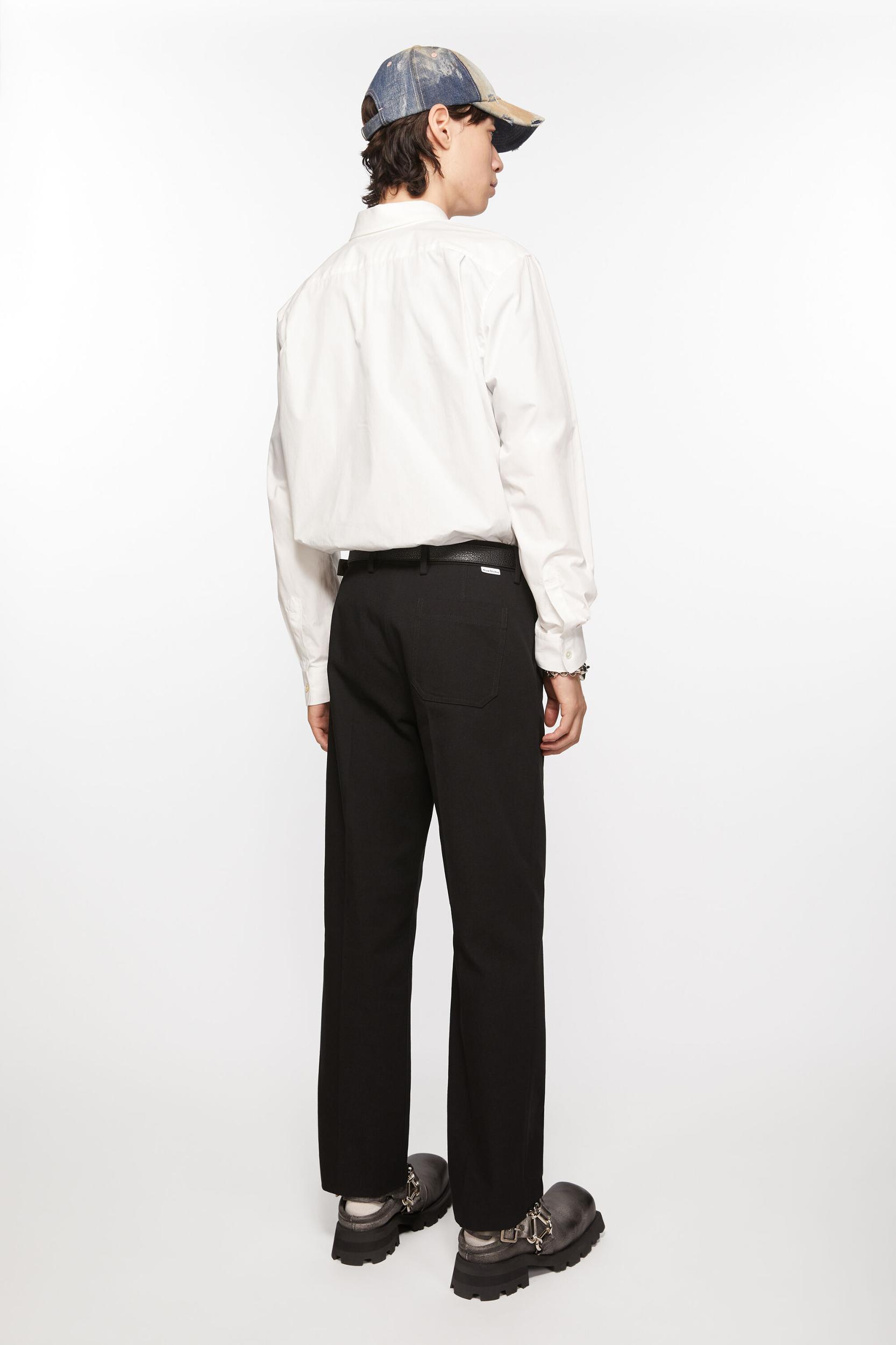 Twill cotton-blend trousers Product Image