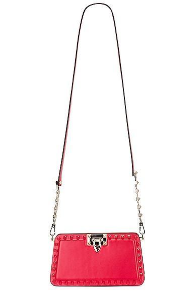 Womens Rockstud Calfskin Clutch Product Image