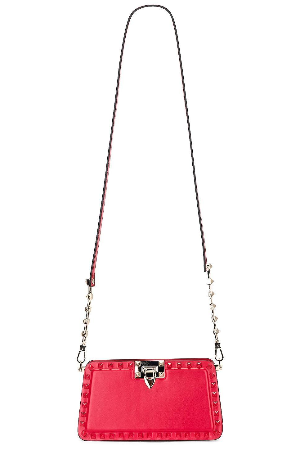 Womens Rockstud Calfskin Clutch Product Image