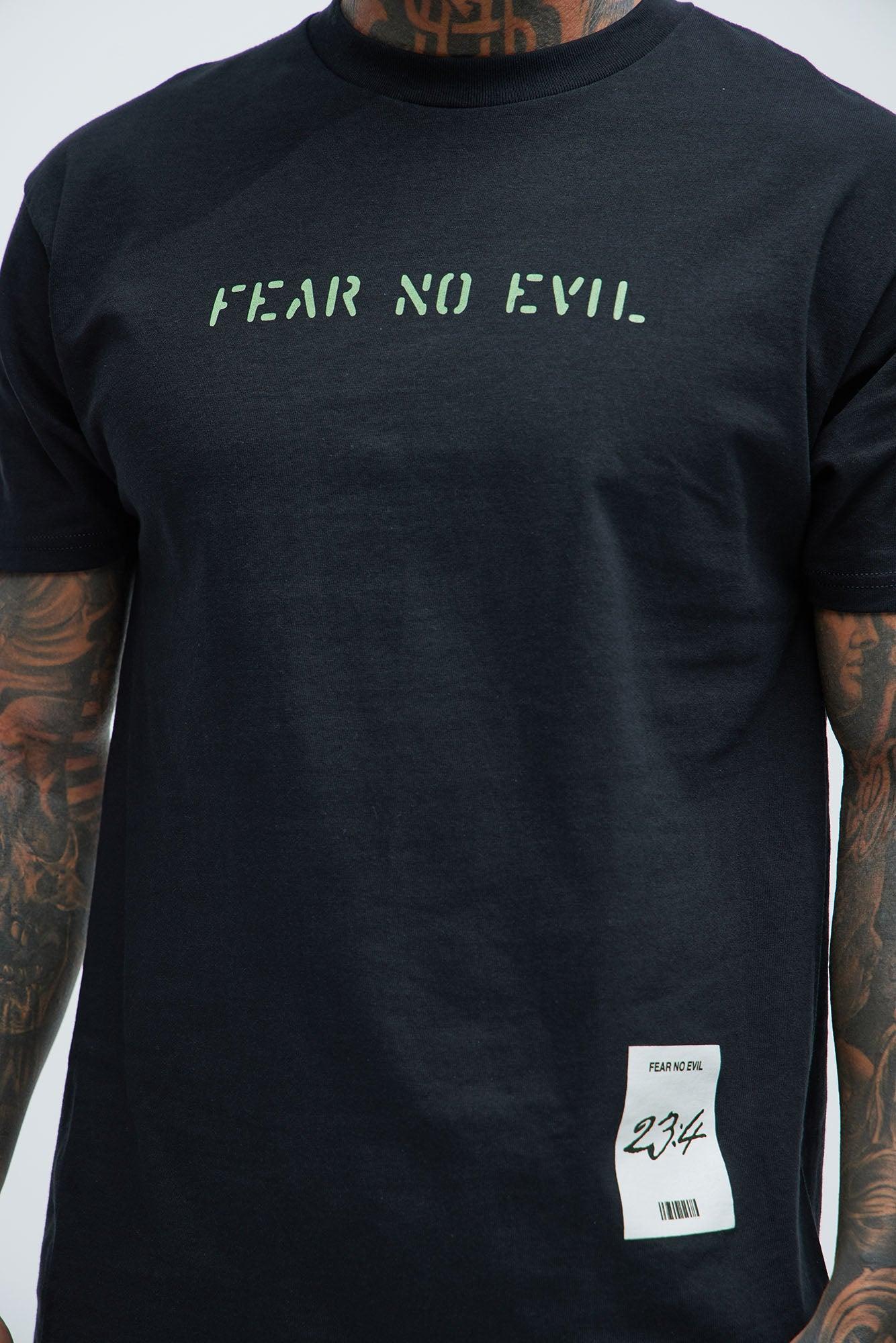 I Will Fear No Evil Short Sleeve Tee - Black Product Image