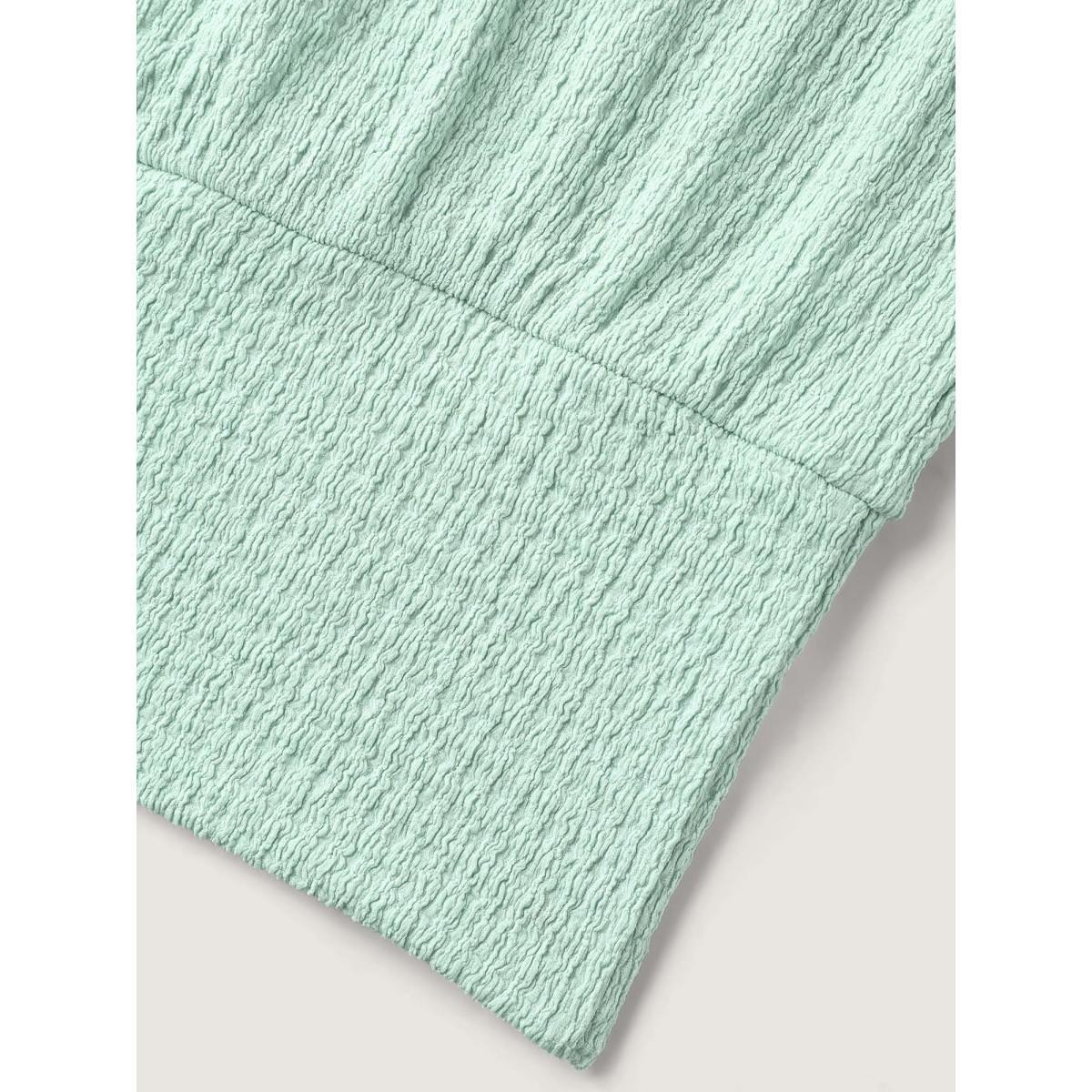 Plus Size Textured Relaxed Fit Dolman Sleeve T-Shirt Greenbean Women Leisure Texture Round Neck Loose Casual T-shirts BloomChic 22-24/3X Product Image