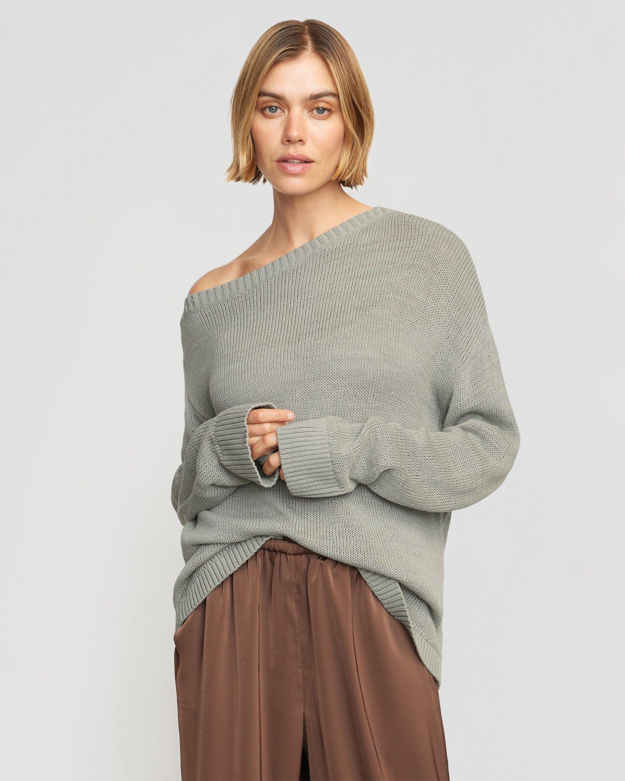 Issa Lightweight Off-Shoulder Sweater Product Image