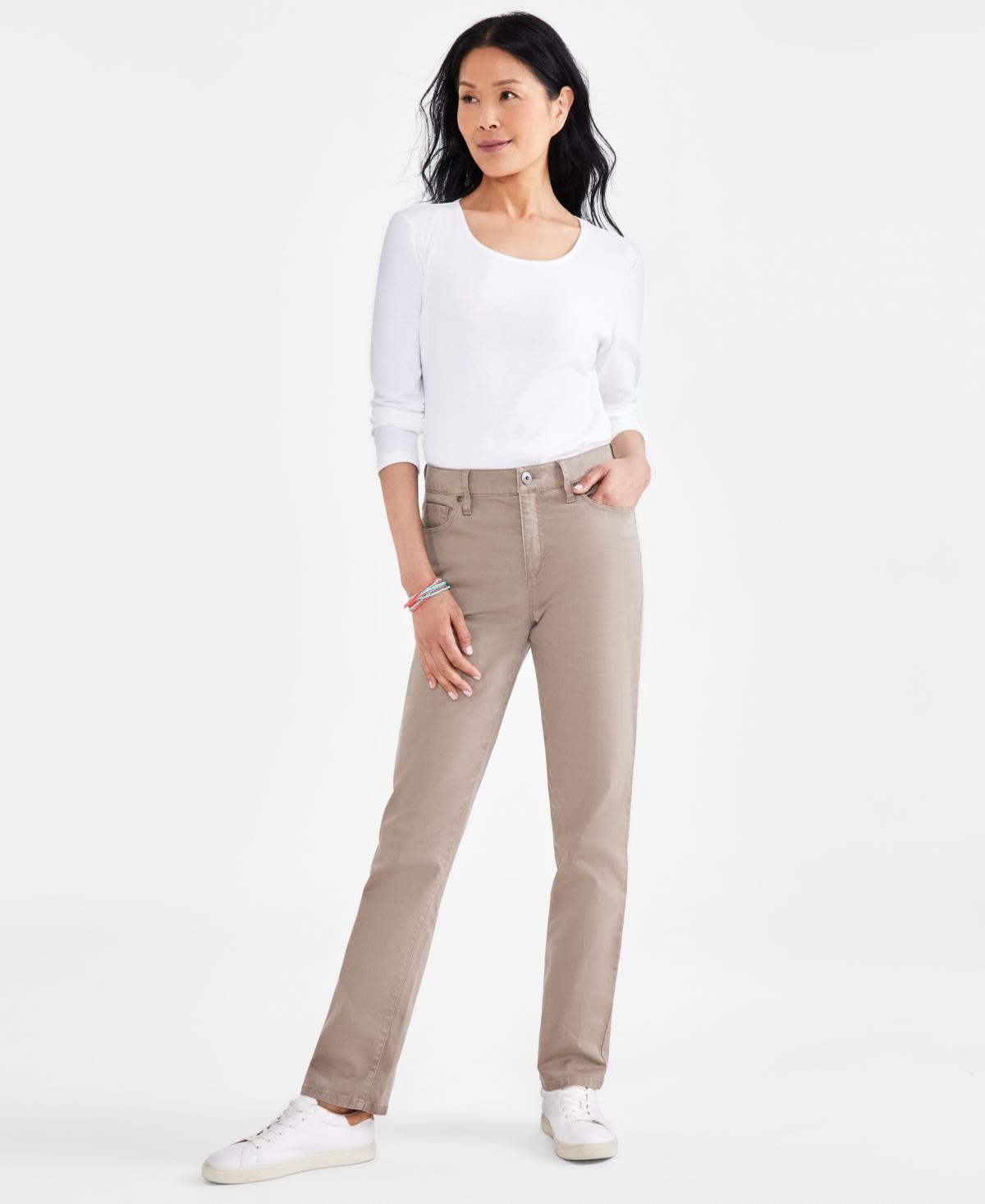 Style & Co Womens Straight-Leg High Rise Jeans, Created for Macys Product Image