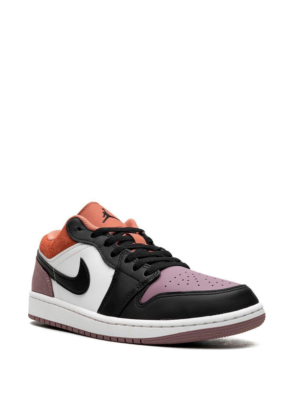 JORDAN Men's 1 Low Se Sneakers In White/black/sky J Orange/sky J Mauve In Multi Product Image