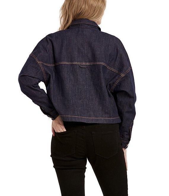 Dear John Gina Cropped Patch Pocket Denim Jacket Product Image