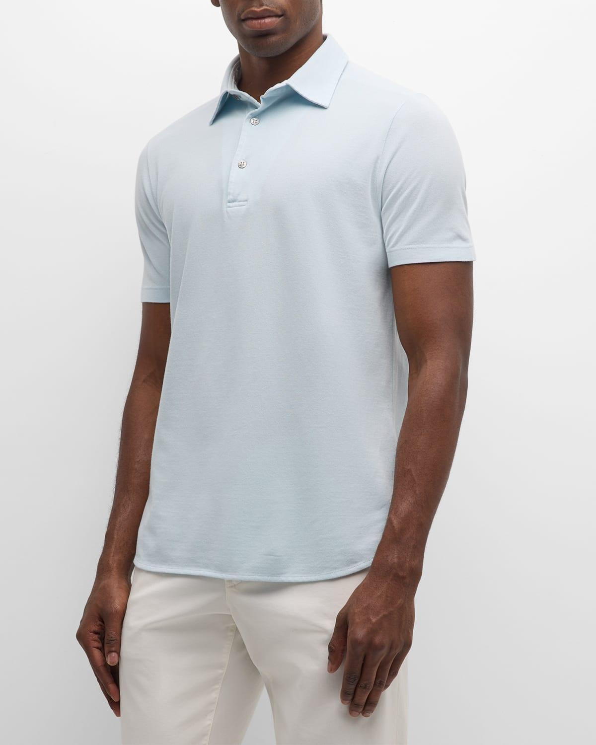 Men's Cotton Pique Polo Shirt Product Image
