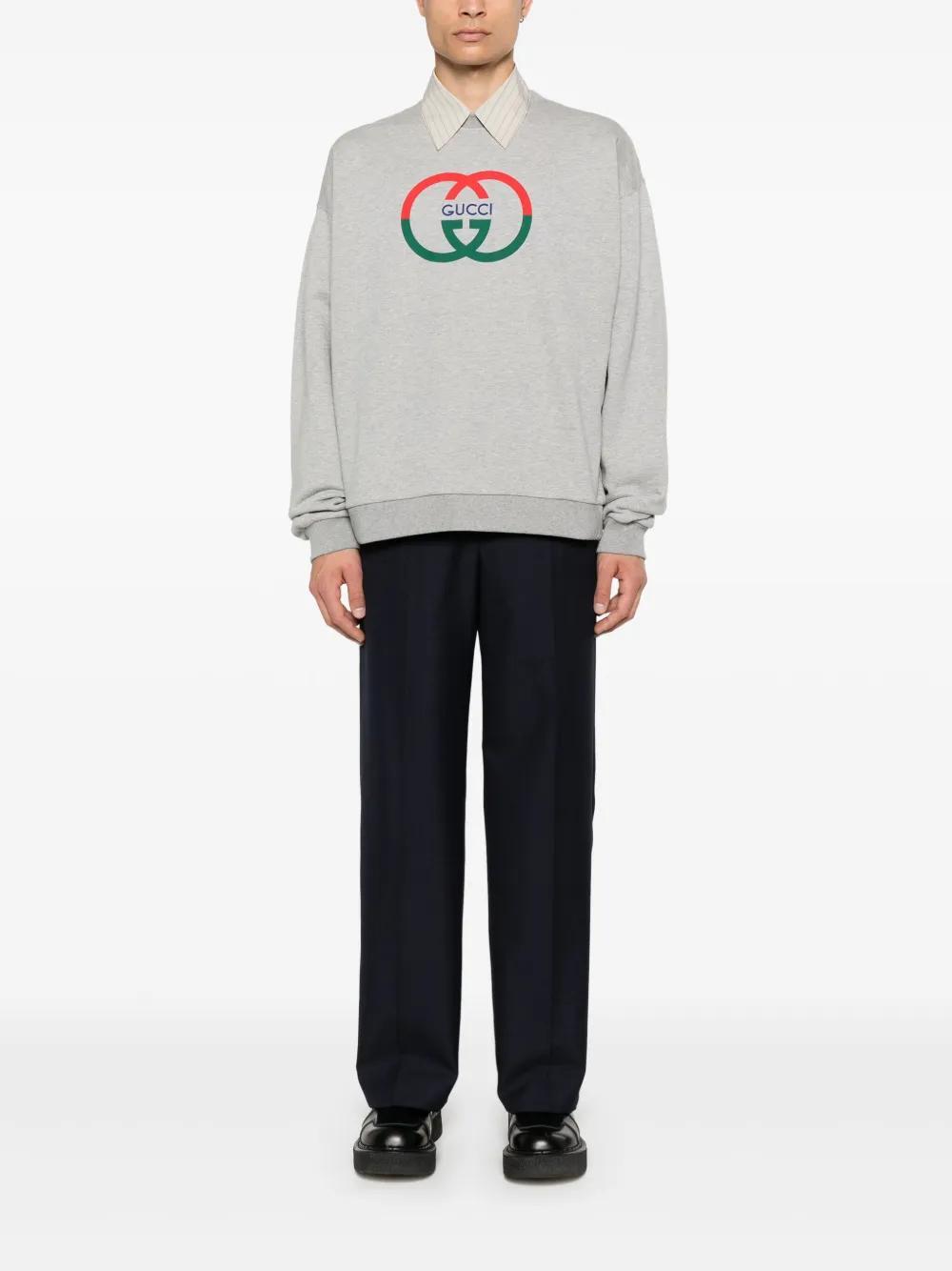 printed cotton sweatshirt Product Image