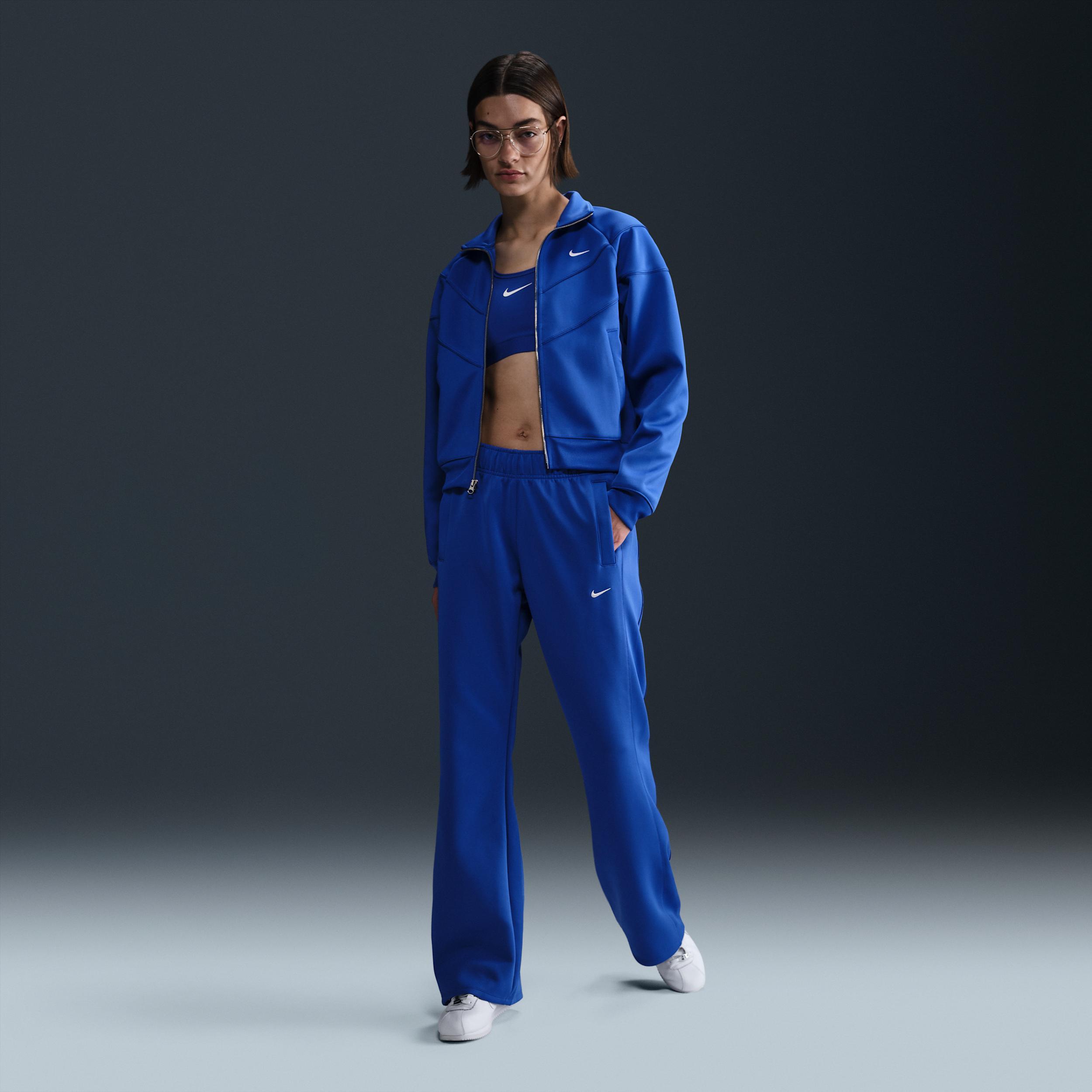 Womens Nike Sportswear Windrunner Mid-Rise Slim Knit Pants | HJ1016-010 Product Image