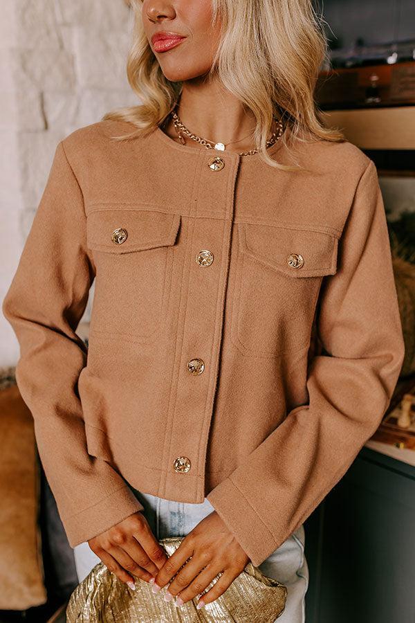 Uptown Chic Jacket in Camel Product Image