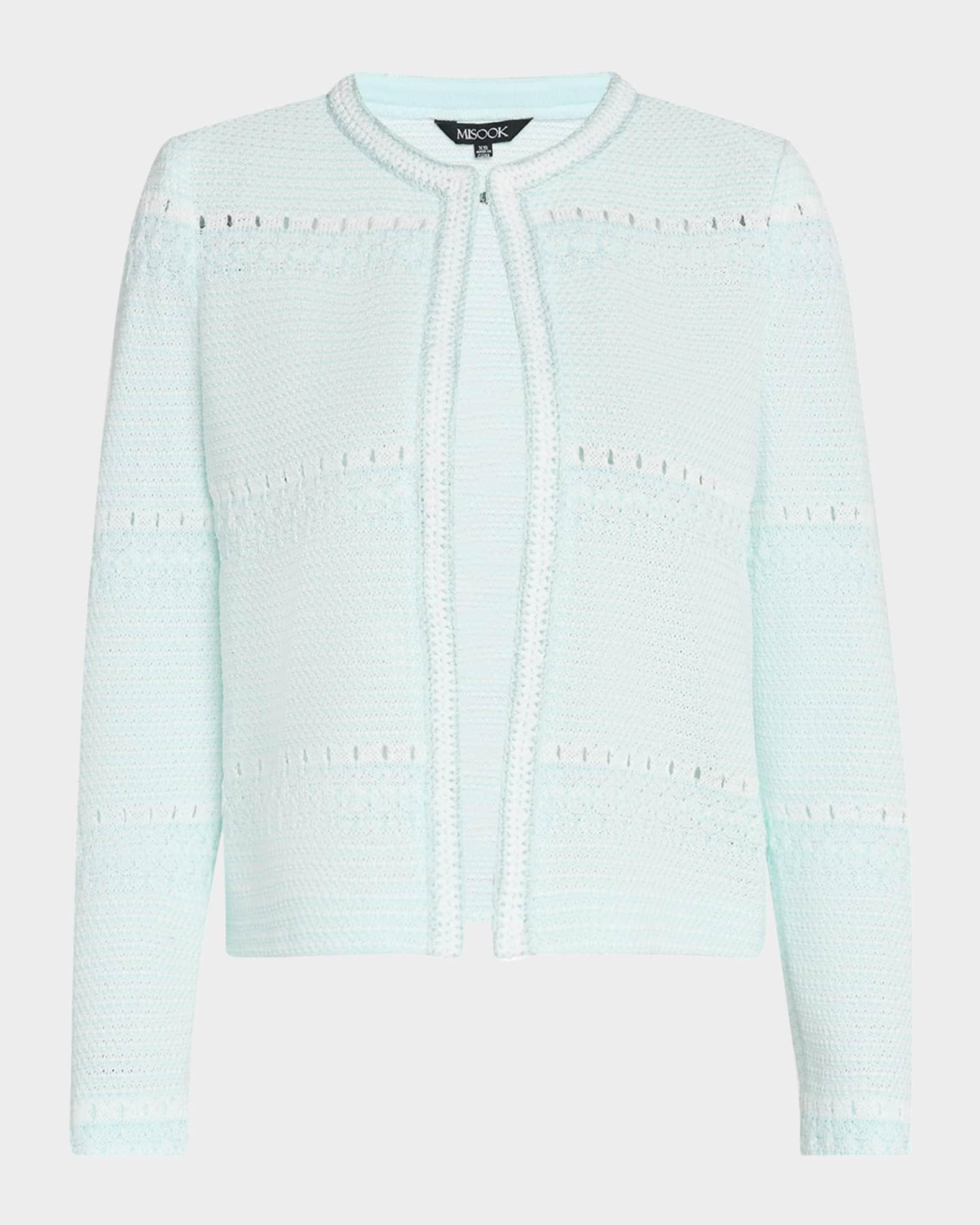 Modern-Fit Tweed Knit Jacket Product Image