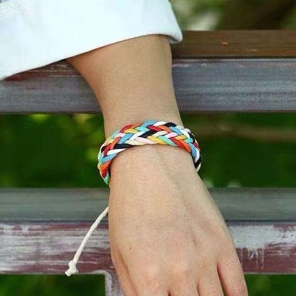 Color Block Woven Bracelet Product Image