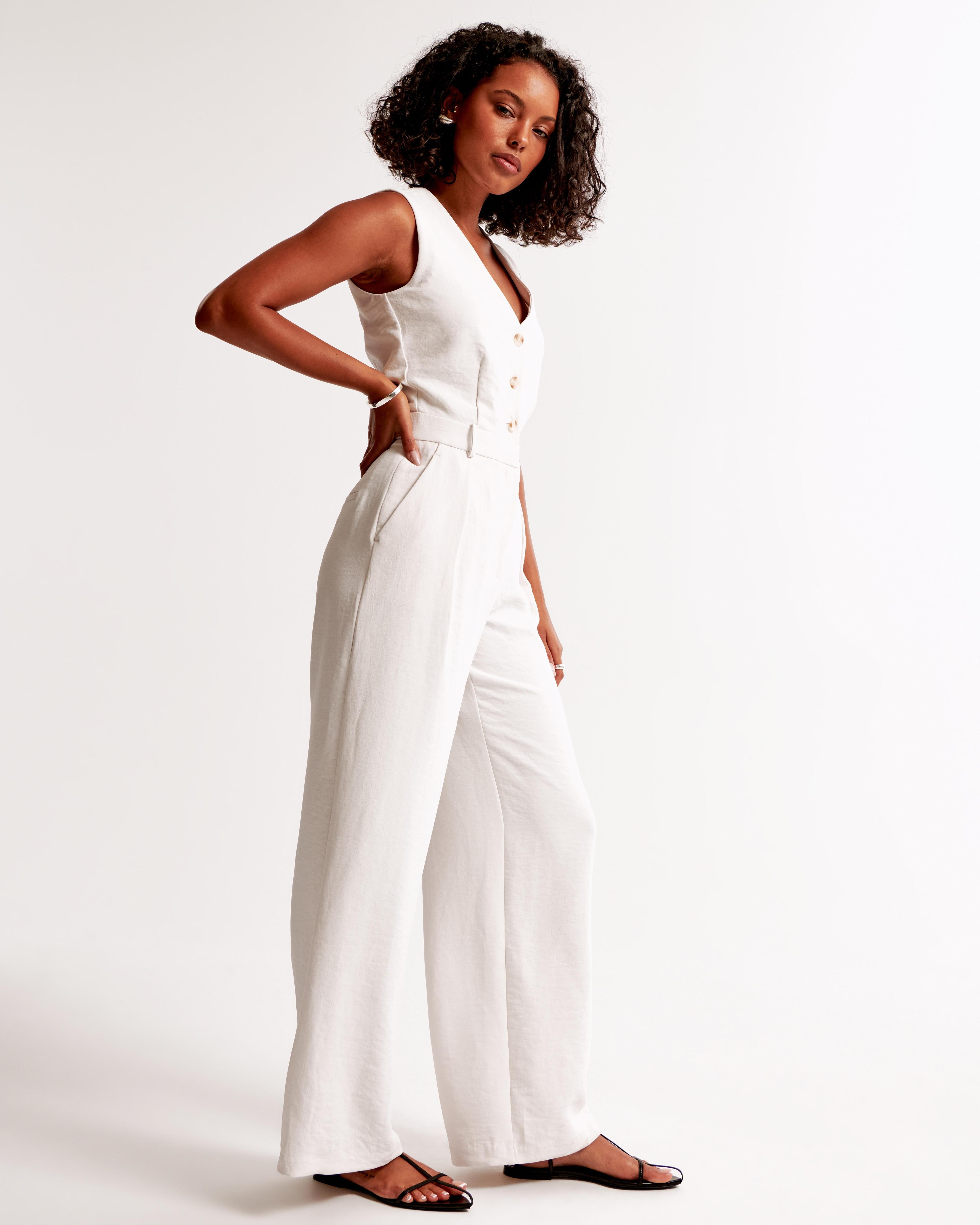 The A&F Mara Vest Jumpsuit Product Image