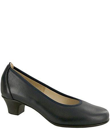 SAS Milano Leather Block Heel Pumps Product Image