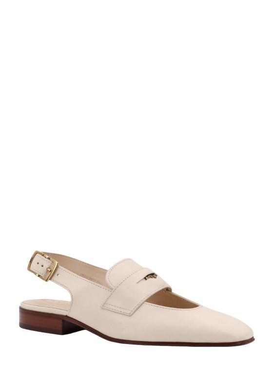 TOD'S Leather Slingback Loafer In Neutrals Product Image