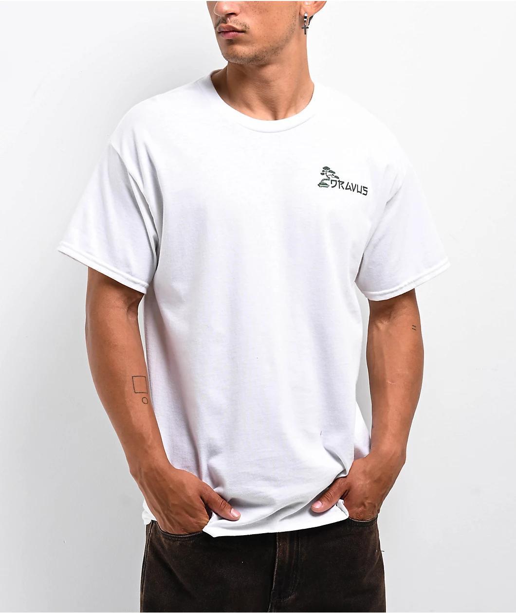 Dravus Bonsais White T-Shirt Product Image