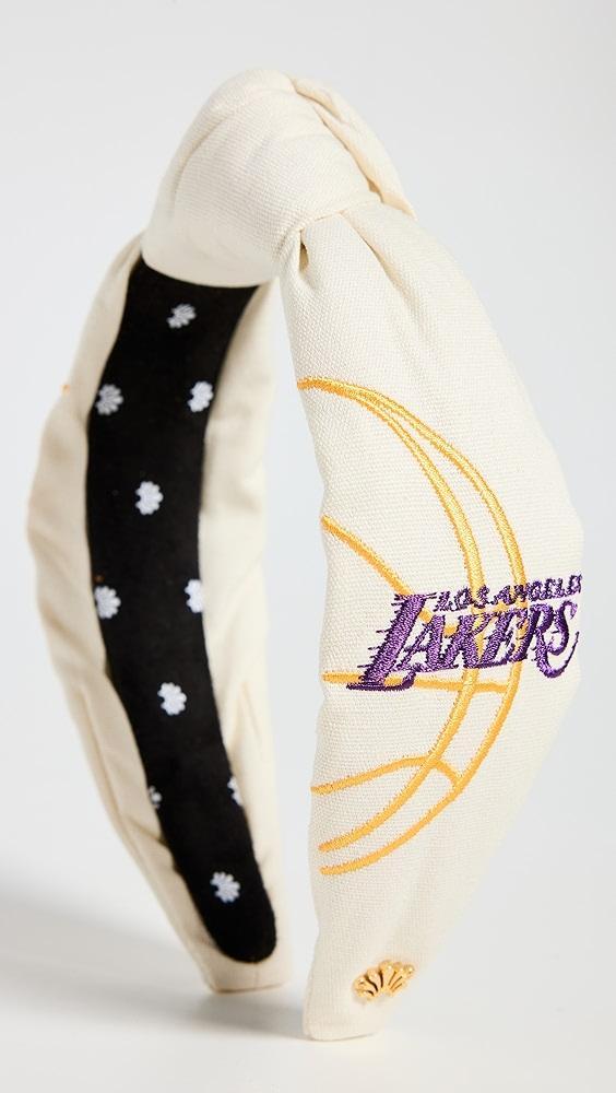 Lele Sadoughi Lele x LA Lakers Embroidered Headband | Shopbop Product Image