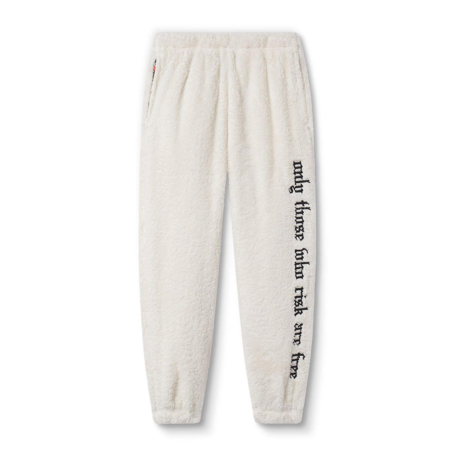 0692. Sherpa Recovery Sweats - Ivory Cream/Black Product Image