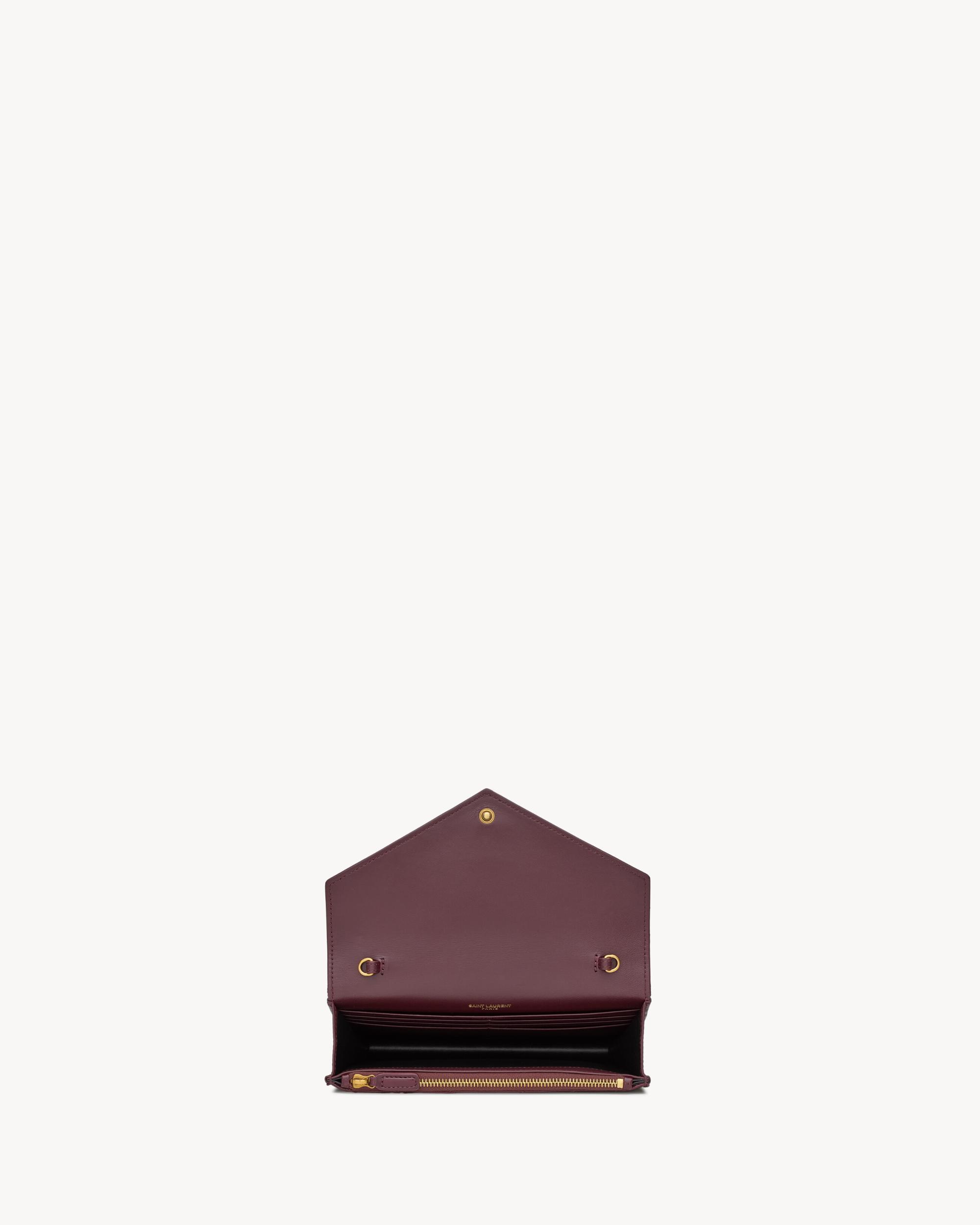 CASSANDRE envelope chain wallet in shiny leather Product Image