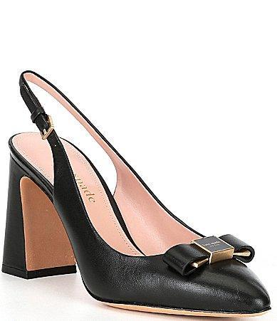 Womens Bowdie 70MM Bow Leather Slingback Mules Product Image