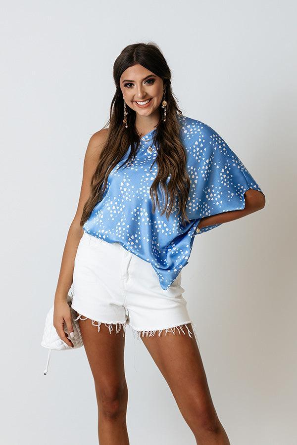 Definitely Dreamy Shift Top In Sky Blue Product Image