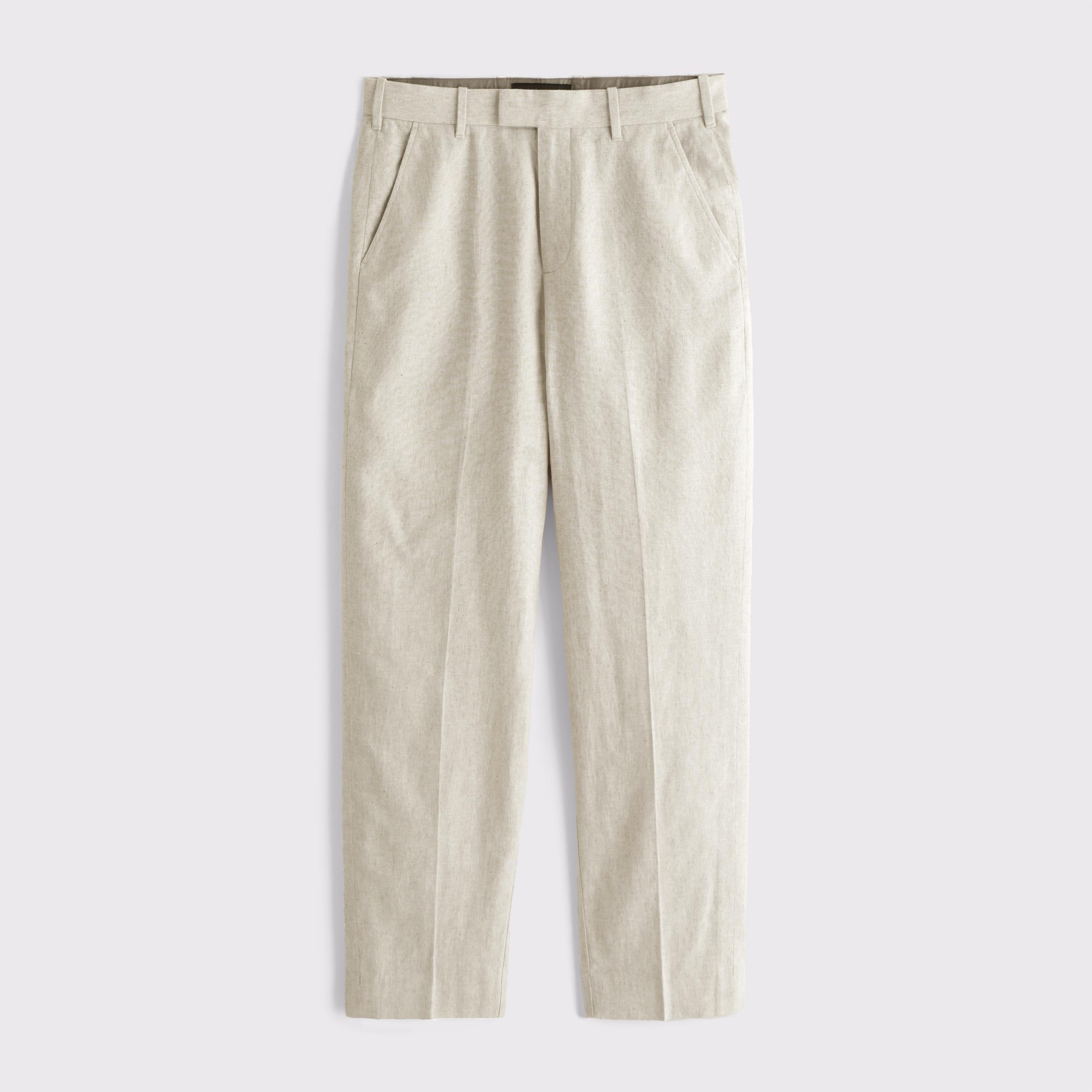 The A&F Collins Linen-Blend Suit Pant Product Image