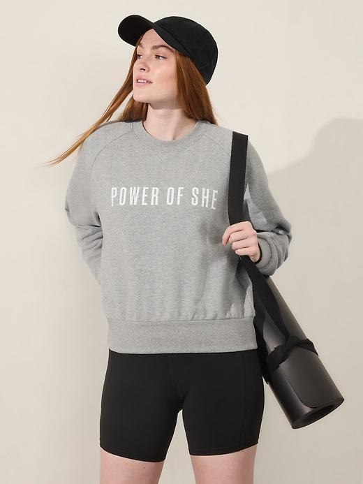 Power of She Crew Sweatshirt Product Image