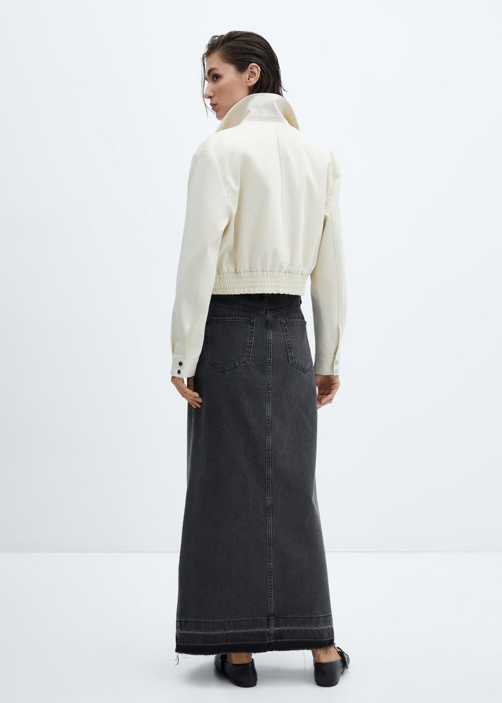 Mango Womens Denim Long Skirt Product Image