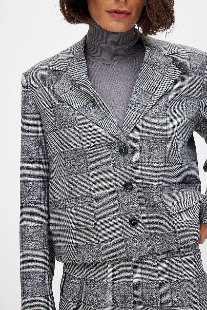 Regular Checked Blazer Product Image