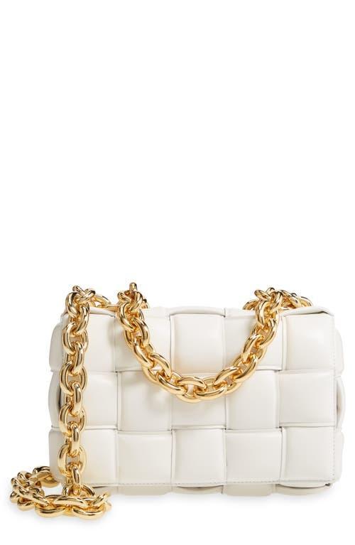 Bottega Veneta Cassette Woven Quilted Leather Crossbody Product Image