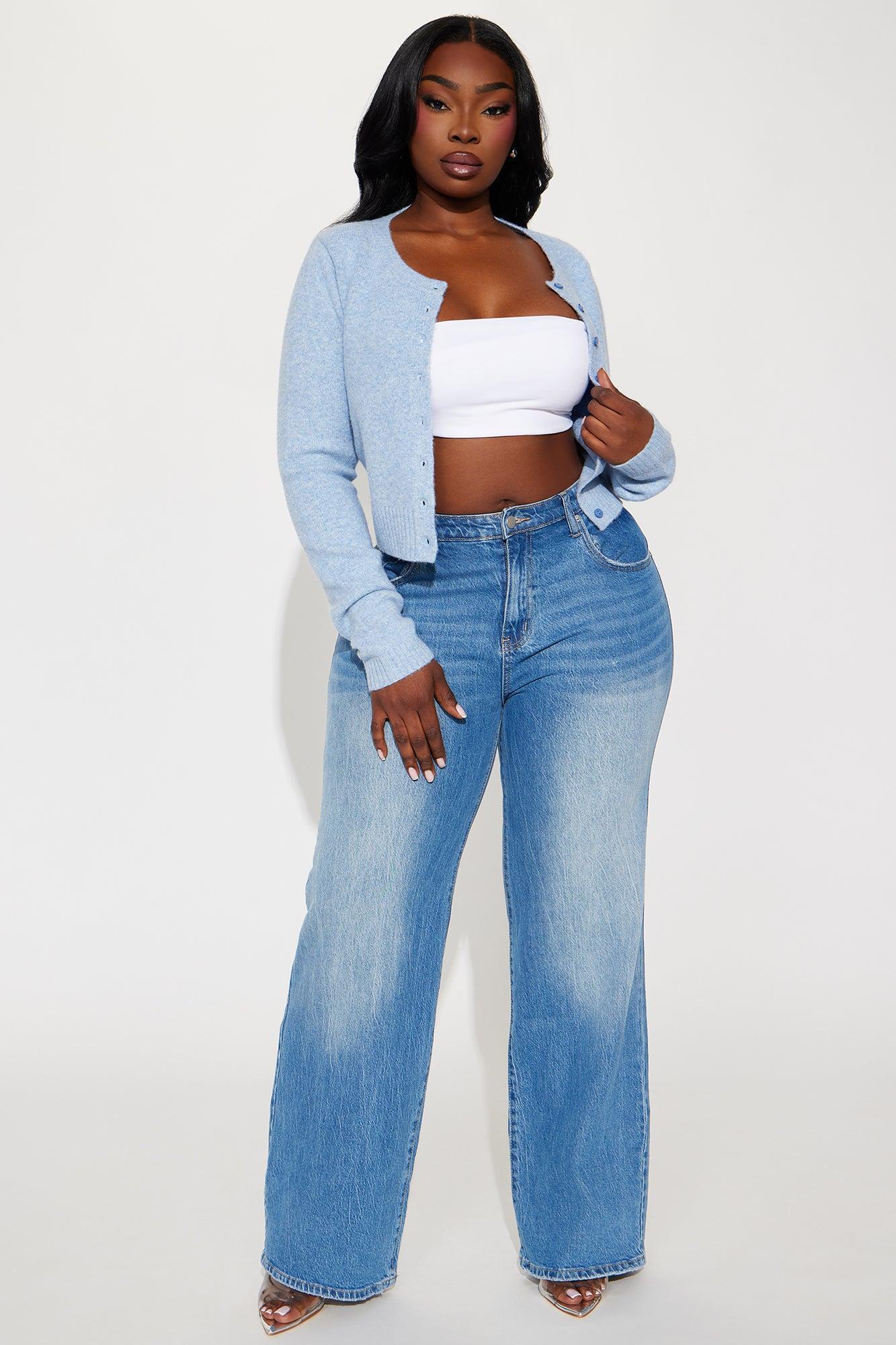 Sweet Sensation Cropped Cardigan - Blue Product Image