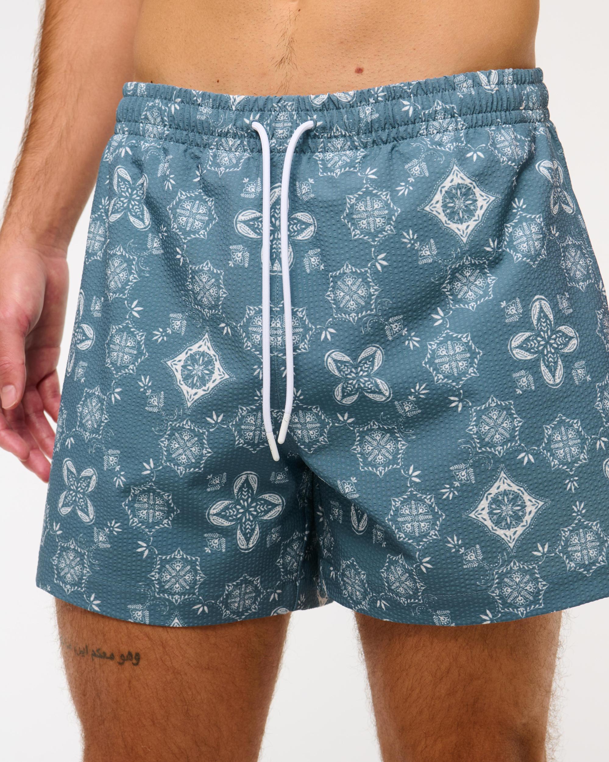 Pull-On Micro-Seersucker Swim Trunk Product Image