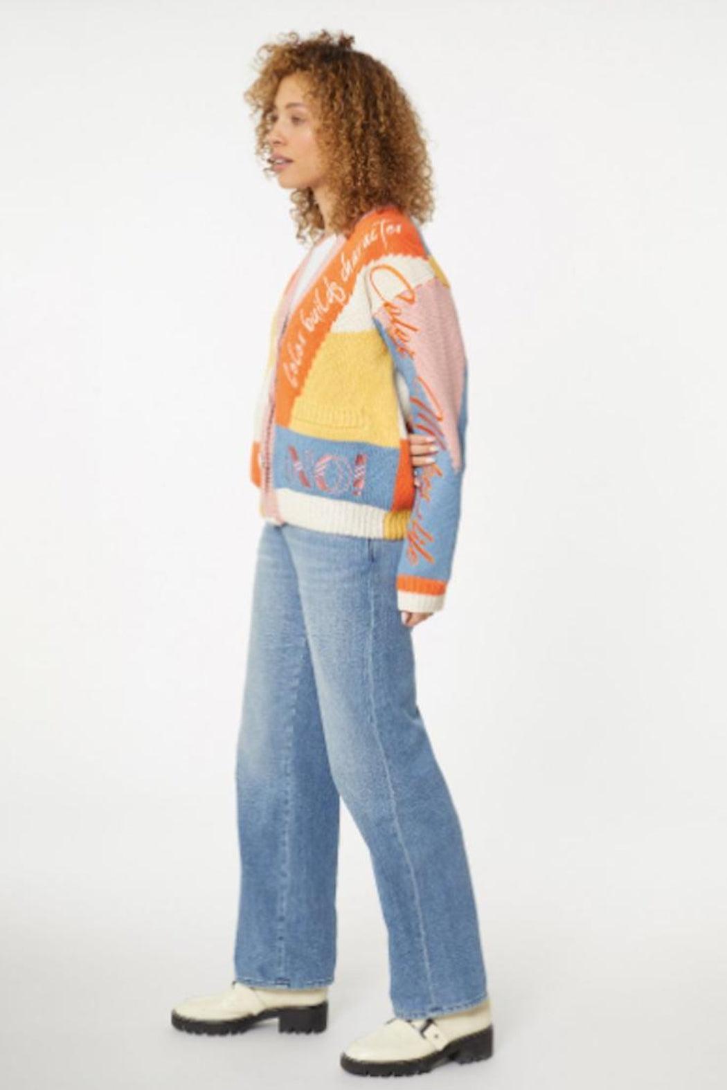 No! Sweater Color Blocking Product Image