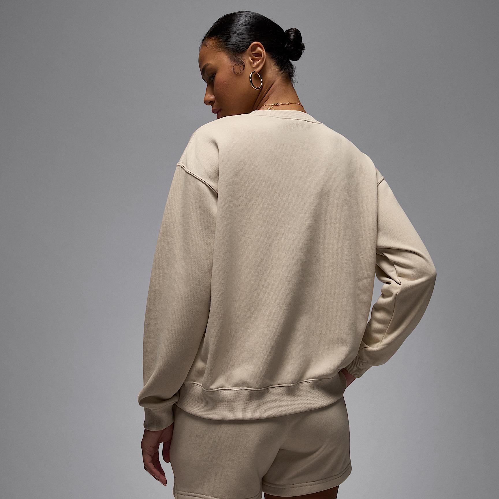 Womens Jordan Brooklyn Fleece French Terry Crew-Neck Sweatshirt | HJ1353-357 Product Image