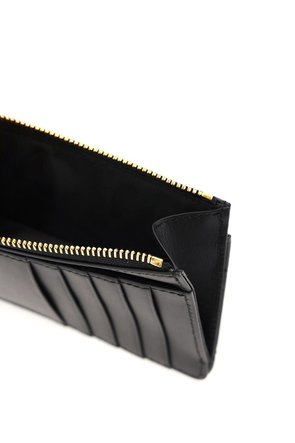 DOLCE & GABBANA Devotion Zipped Card Holder In Black Product Image